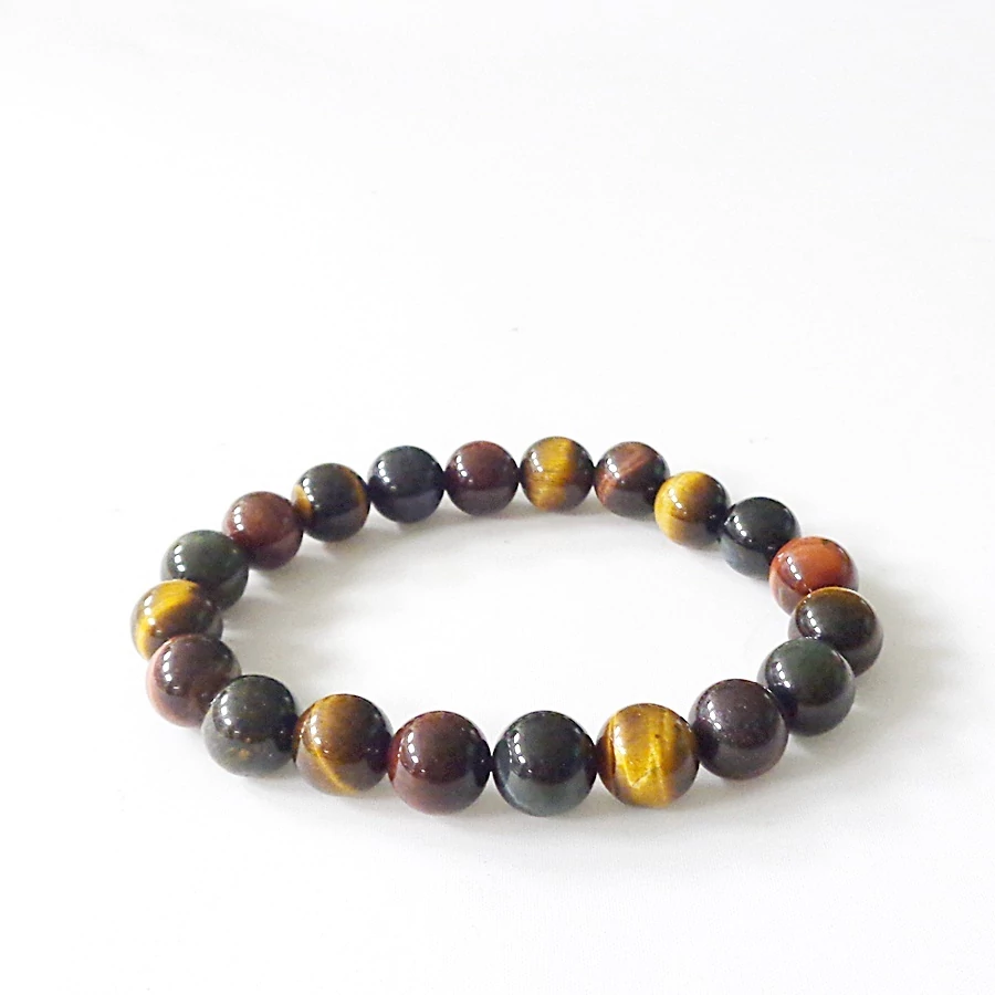  Tigris- sólyom- macskaszem női-férfi karkötő 10 mm