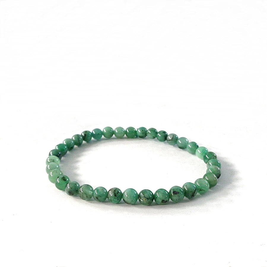  Smaragd karkötő 6 mm