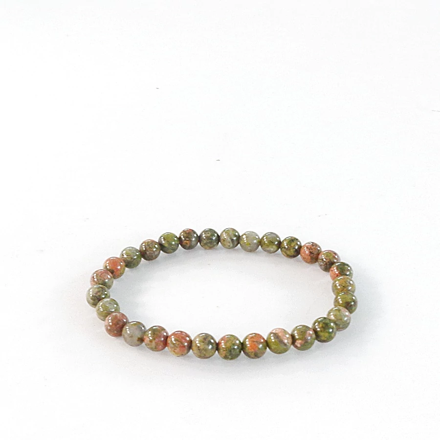 Unakit női-férfi karkötő 6 mm