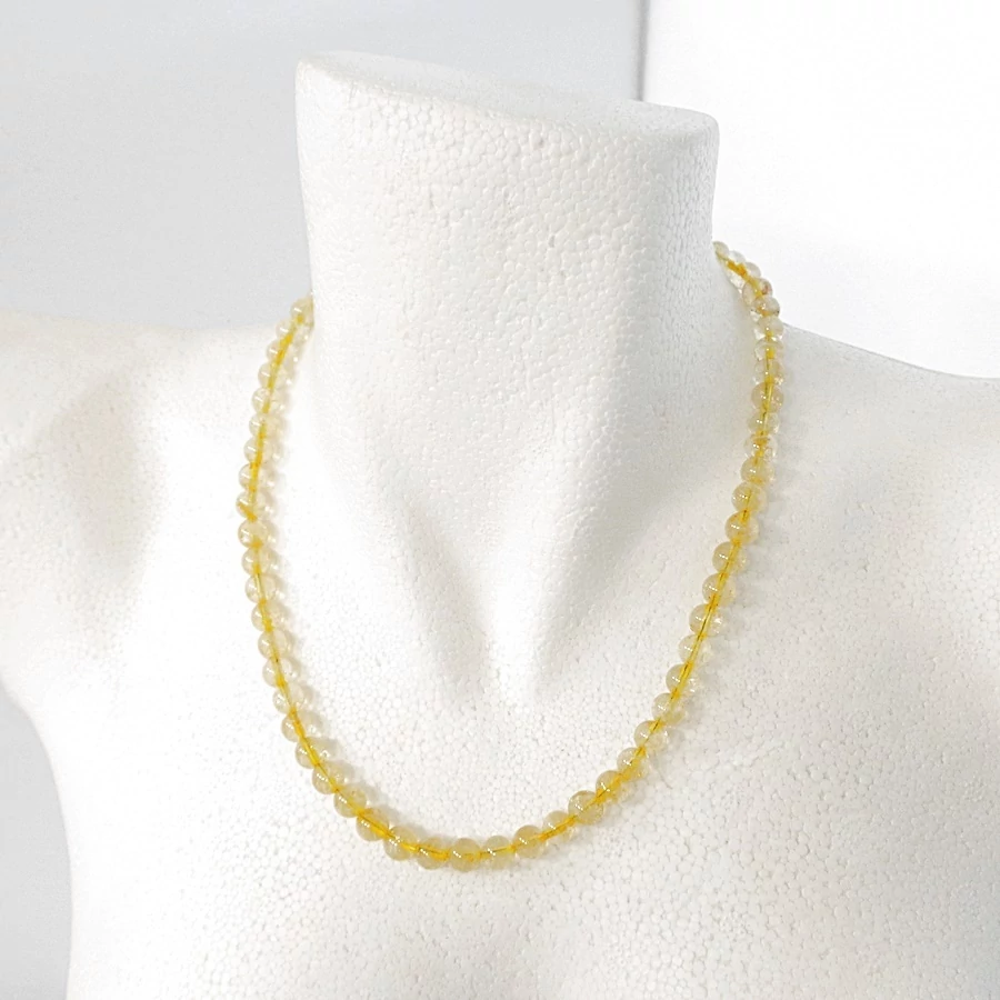 Citrin lánc 8 mm 50 cm