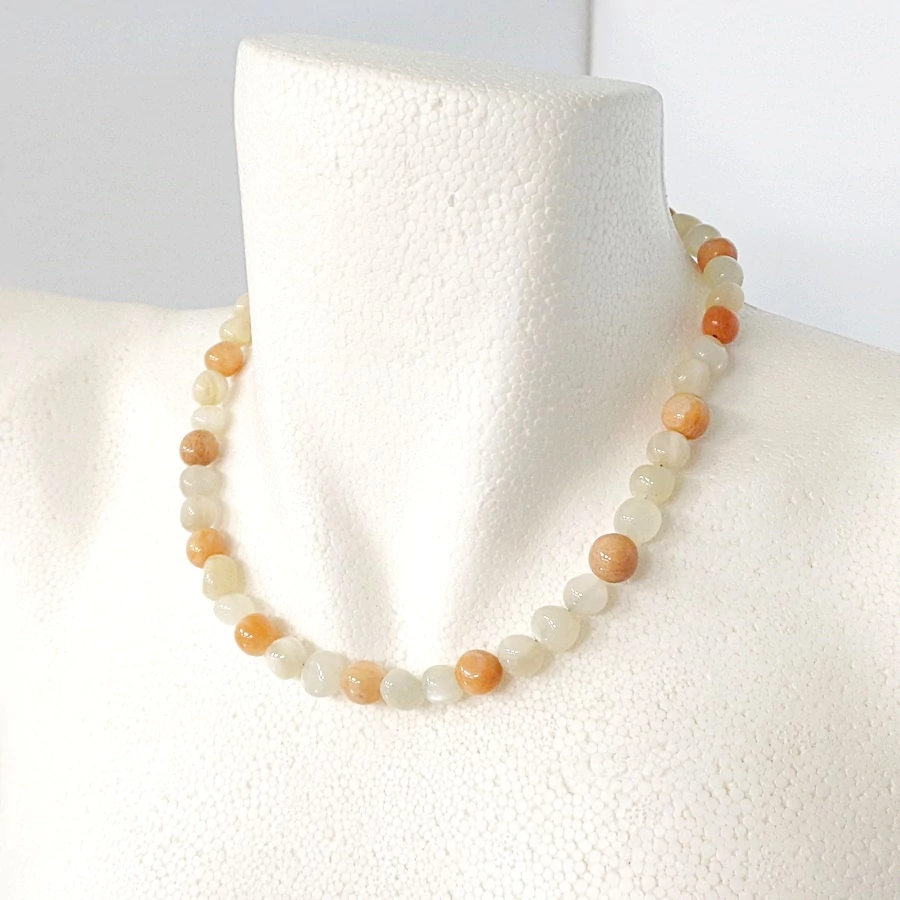 Vegyes holdkő nagy nugget lánc 44 cm