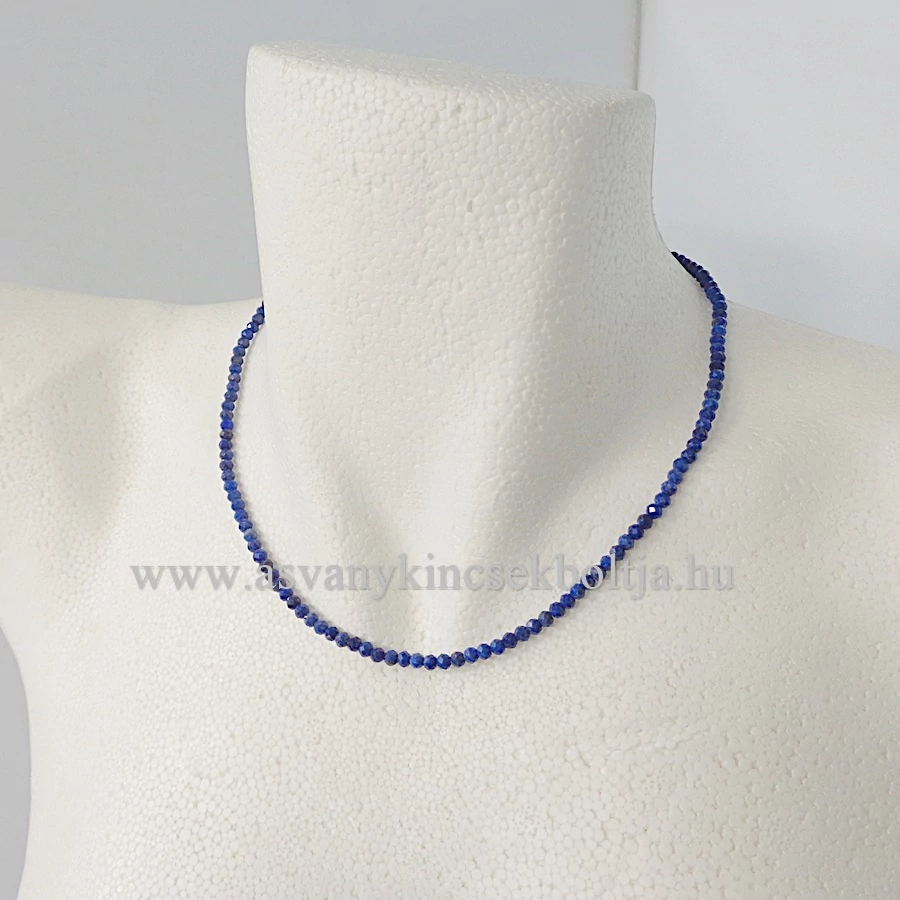 Lápisz fazettált lánc 4x3 mm 42 cm