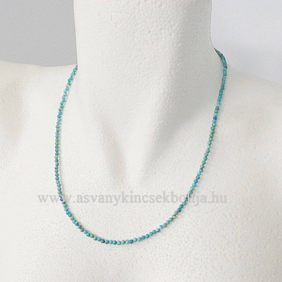Türkiz extra lánc 3 mm 50 cm