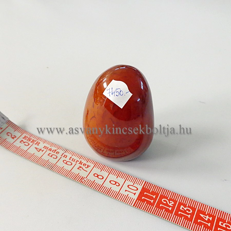 Karneol egyedi talpas kő 7450
