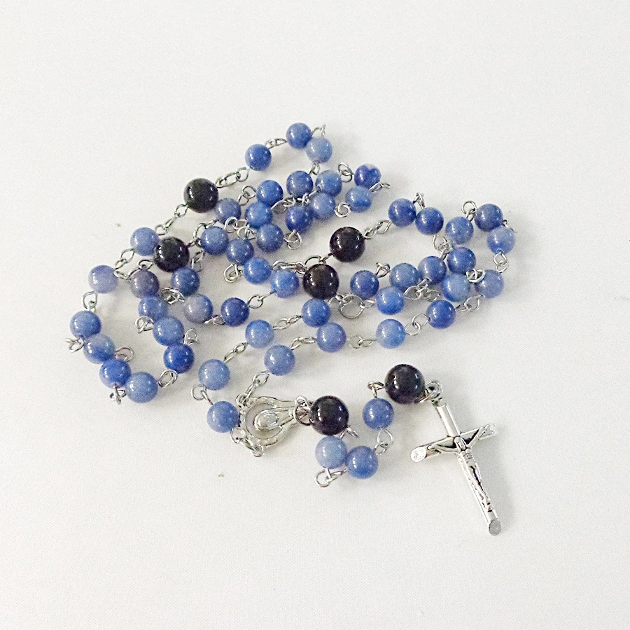 Kékkvarc rózsafüzér 